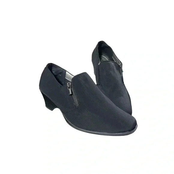 Coach and Four Black Ankle Slip On Booties - Picture 1 of 7